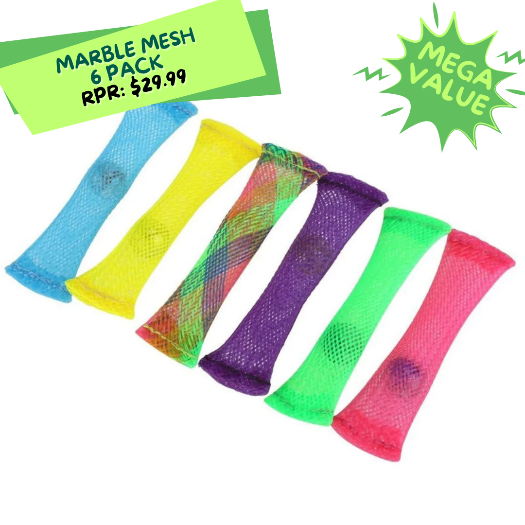 6 Pack - Marble Mesh Sensory Fidget Toy