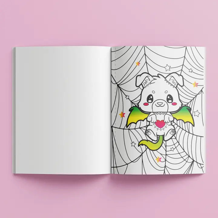 Pop Velvet Colouring Kreepy Kawaii