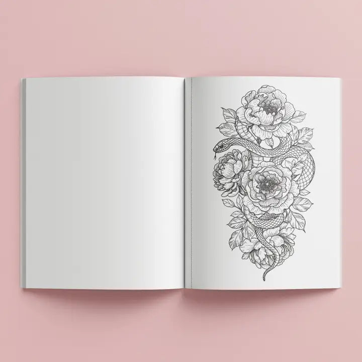 Adult Colouring Book – Tattoo Dreams