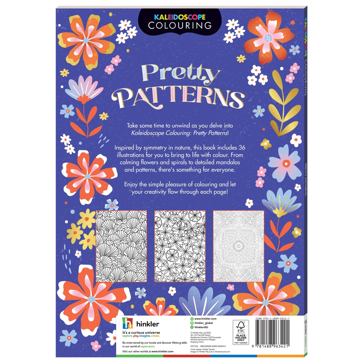 Adult Colouring Book – Pretty Patterns