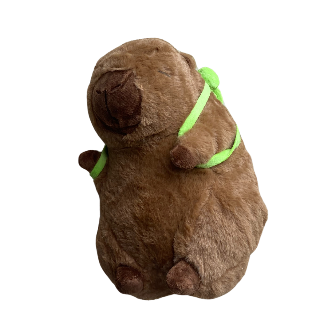 Capybara Soft Plush With Turtle Back Pack
