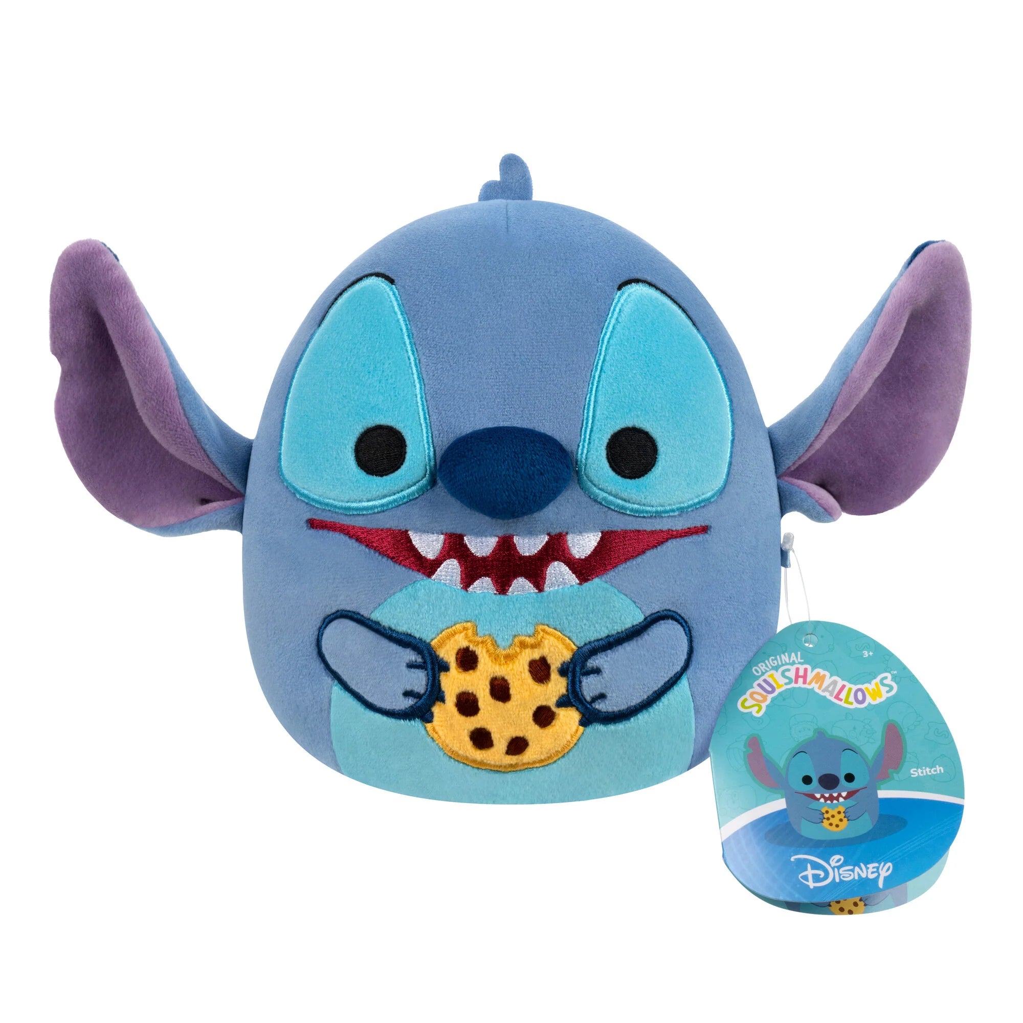 Squishmallows 25cm - Disney Stitch Eating Cookie Large