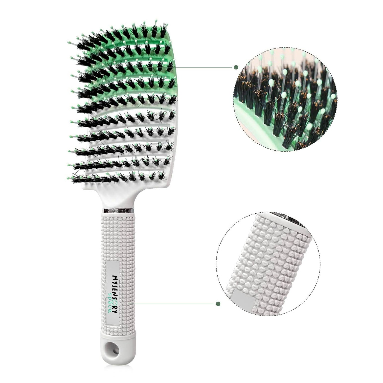 Mint Dip My Sensory Space Detangling Hairbrush