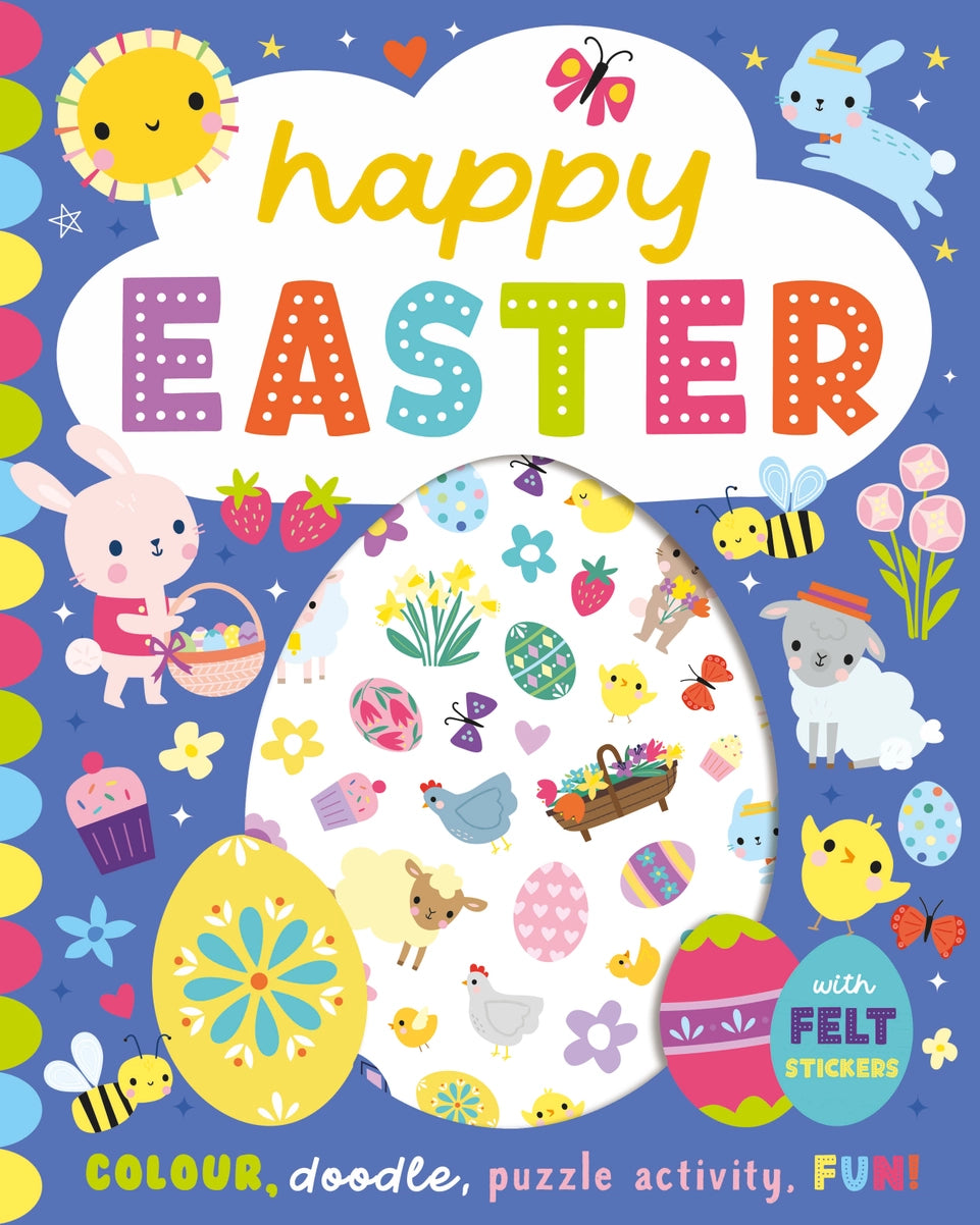 Happy Easter Felt Sticker Activity Book