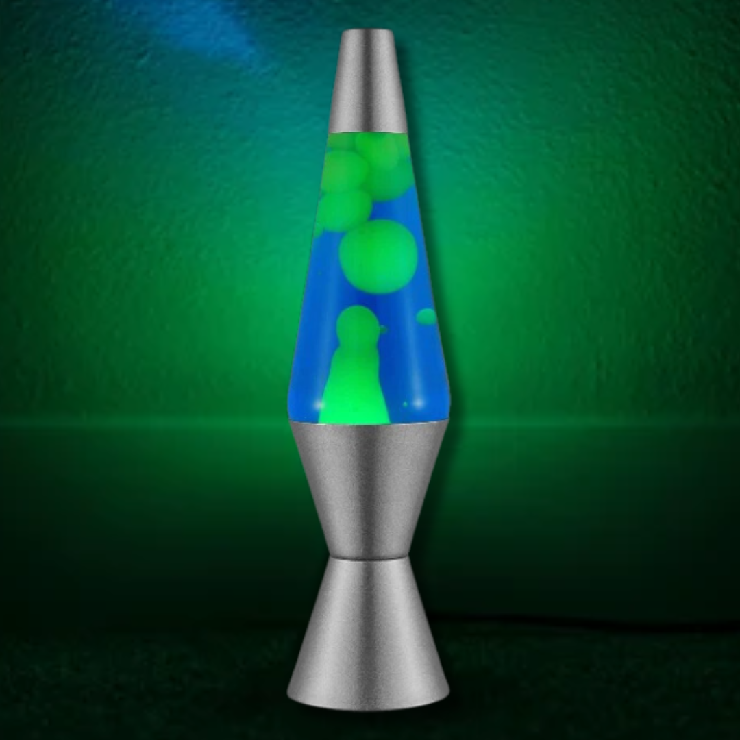 Fluro Green & Blue Lava Lamp