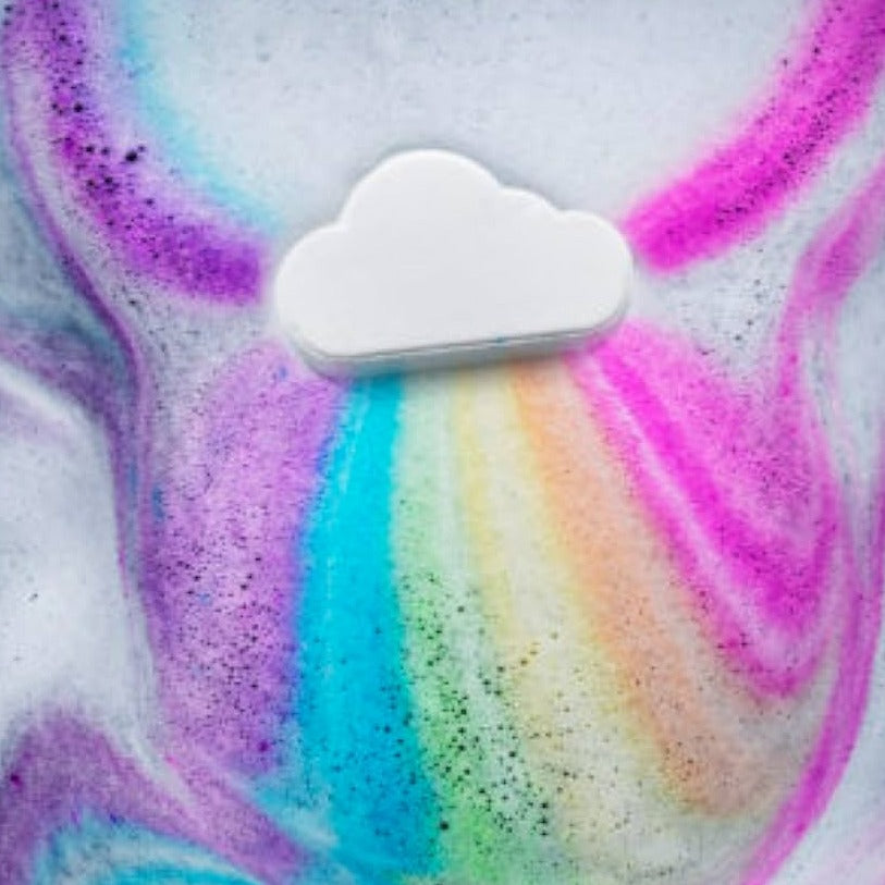 Fizzy Rainbow Bath Bomb
