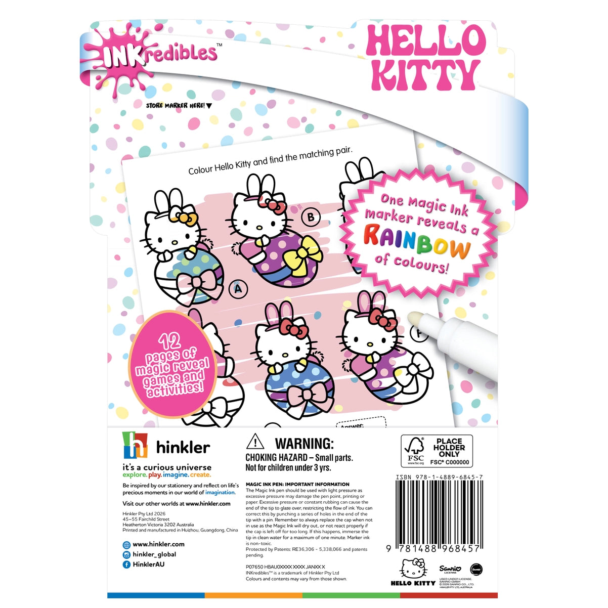 Inkredibles Magic Ink Hello Kitty Easter