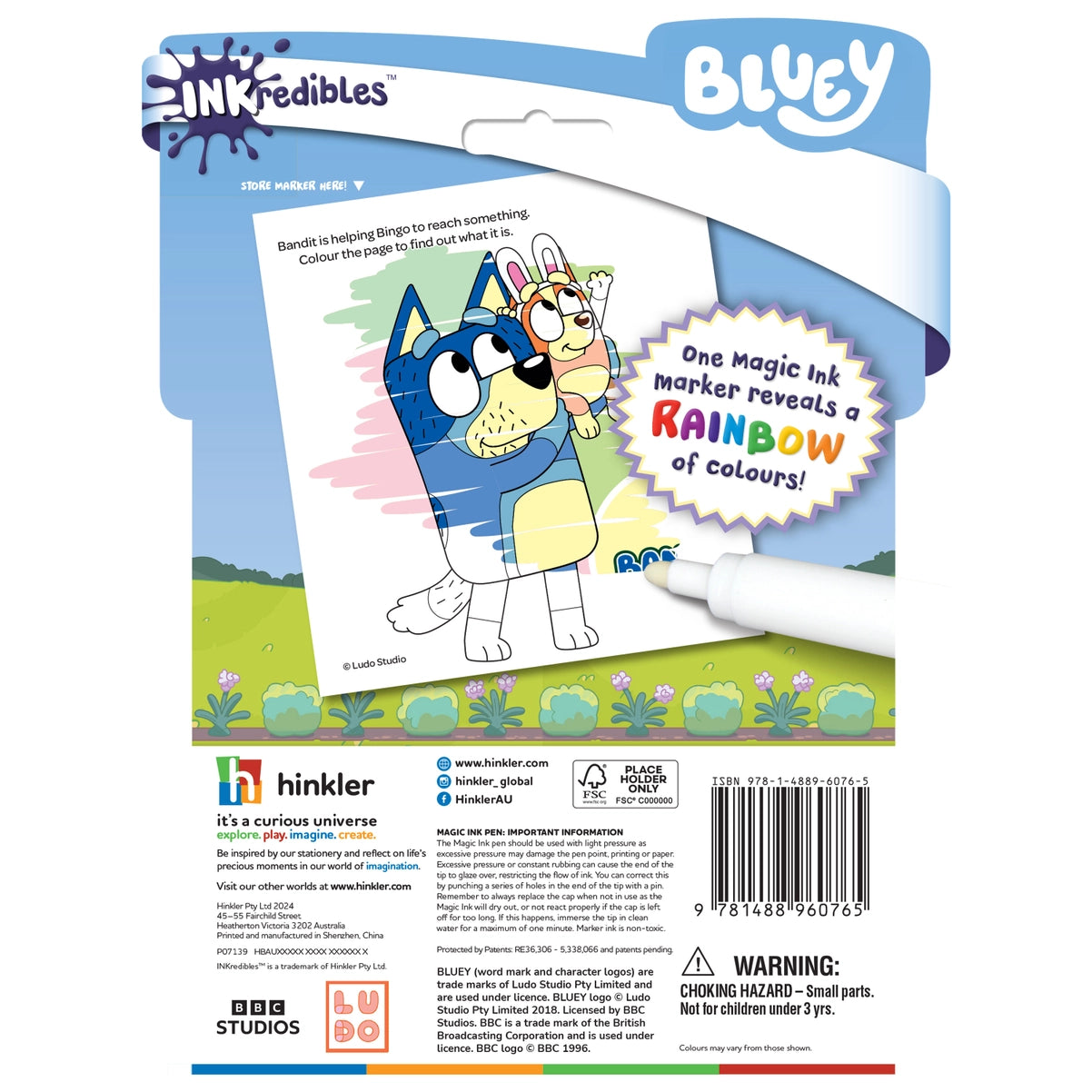 Inkredibles Bluey Fun Magic Ink Book