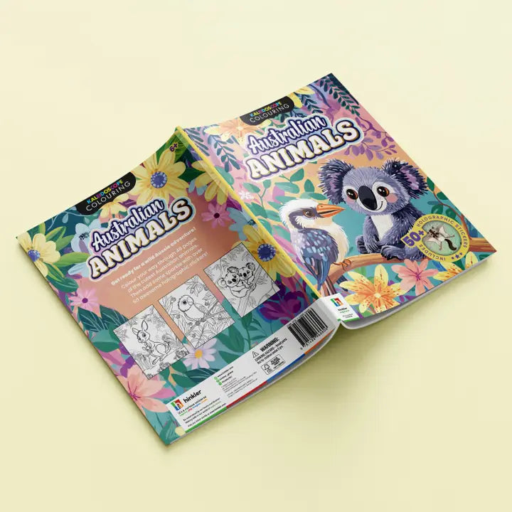 Sticker Colouring Book Australian Animals