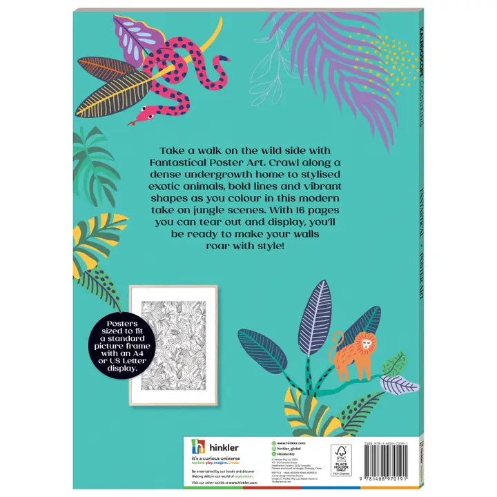 Poster Art Fantastical Colouring Book