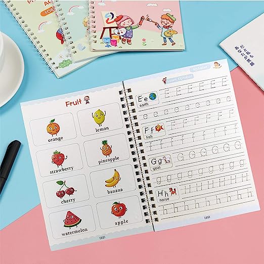 Magic Stencil Reusable Learning Workbook Set
