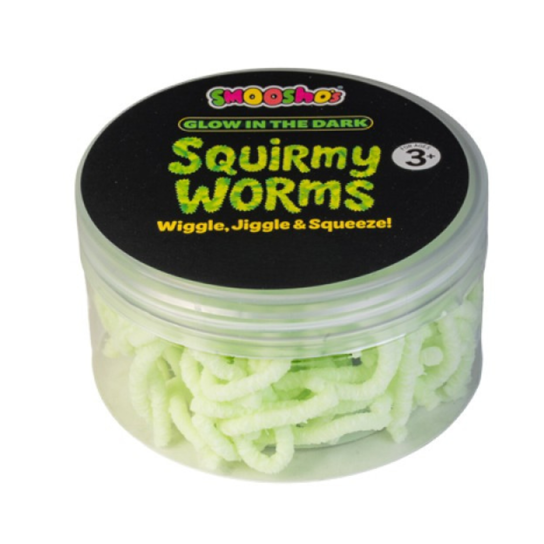 Glow in the Dark Squirmy Worms Sensory Toy