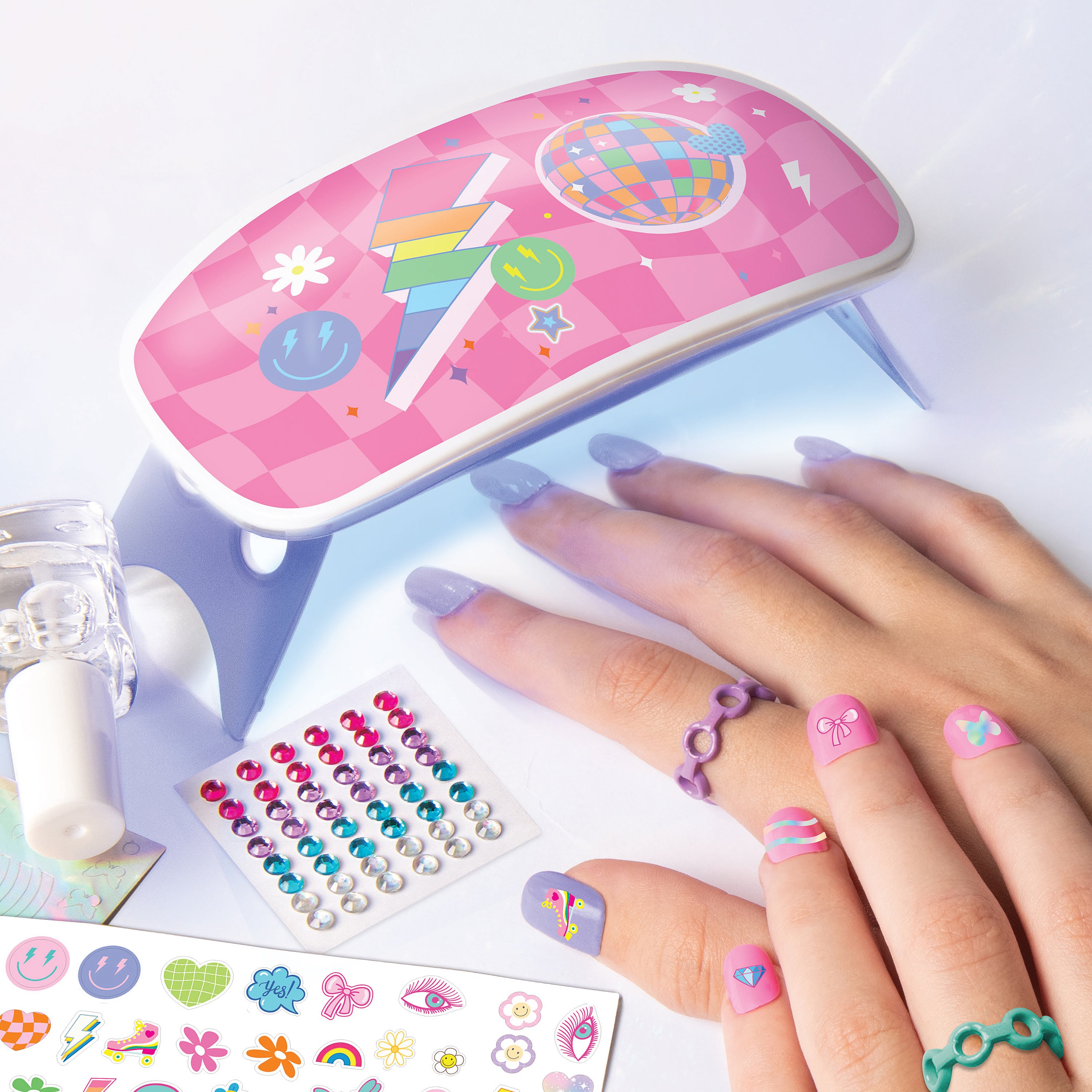 Create Nail Art Studio Kit With UV Lamp