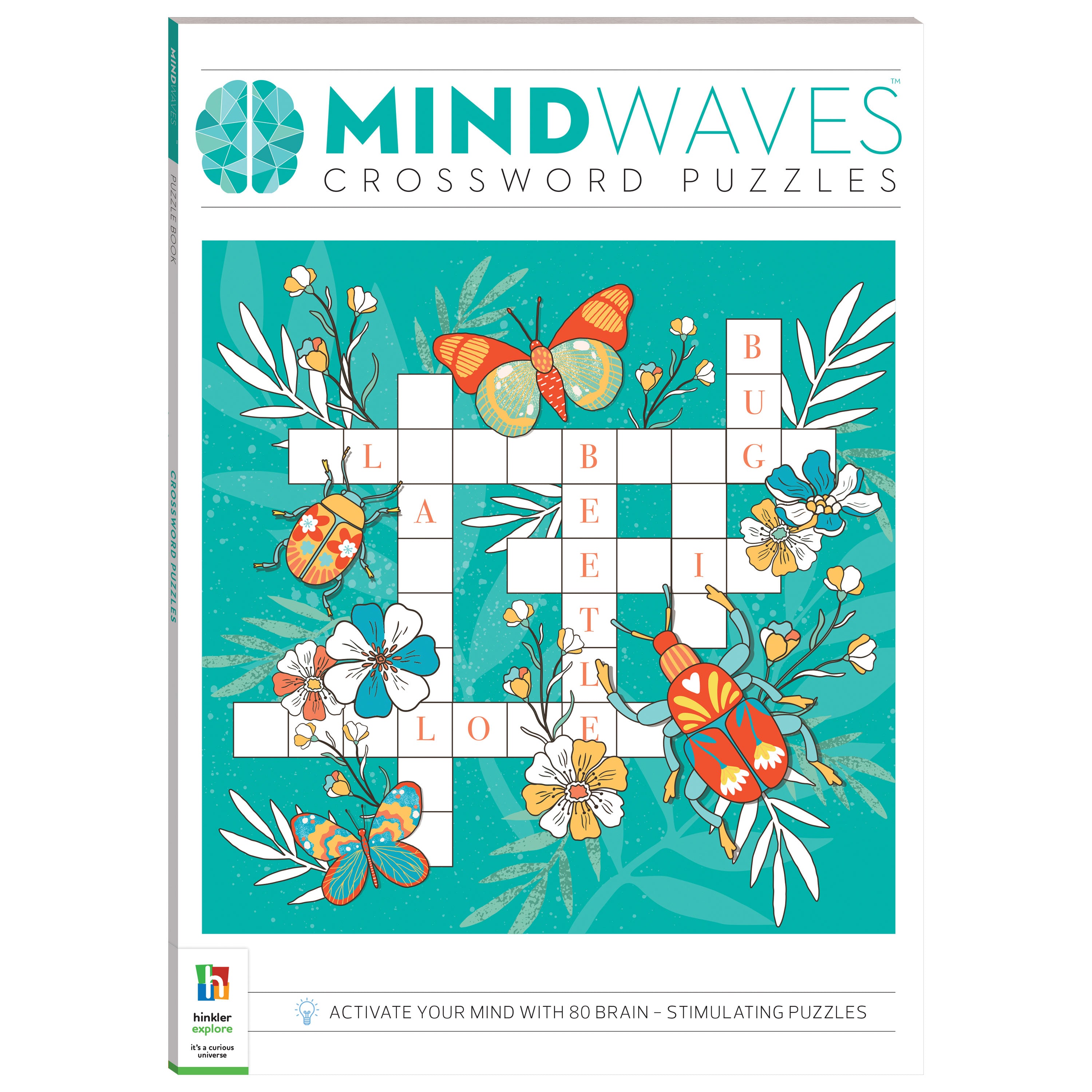Mindwaves Puzzle Book Crosswords Brain Training