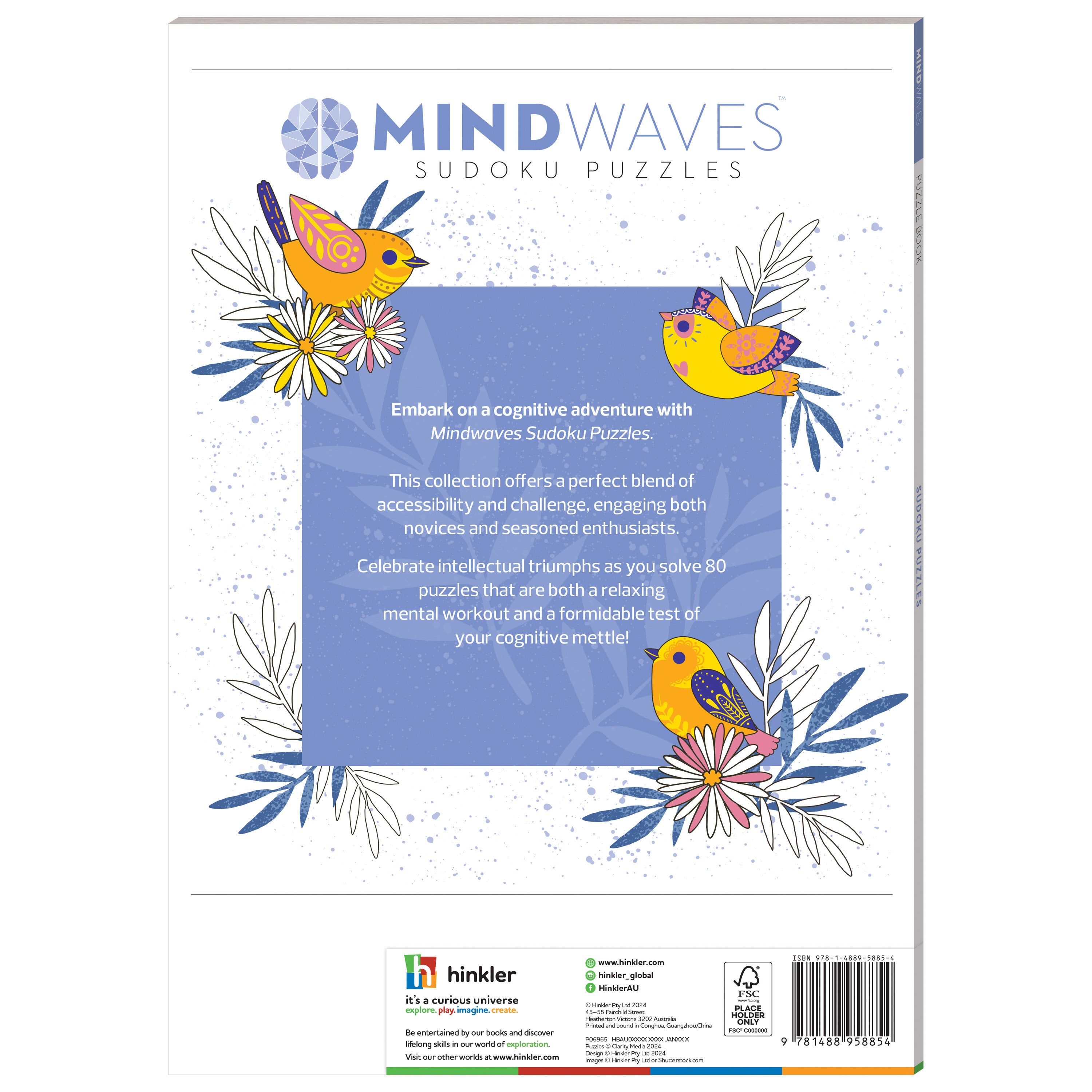 Mindwaves Puzzle Book Sudoku Brain Training