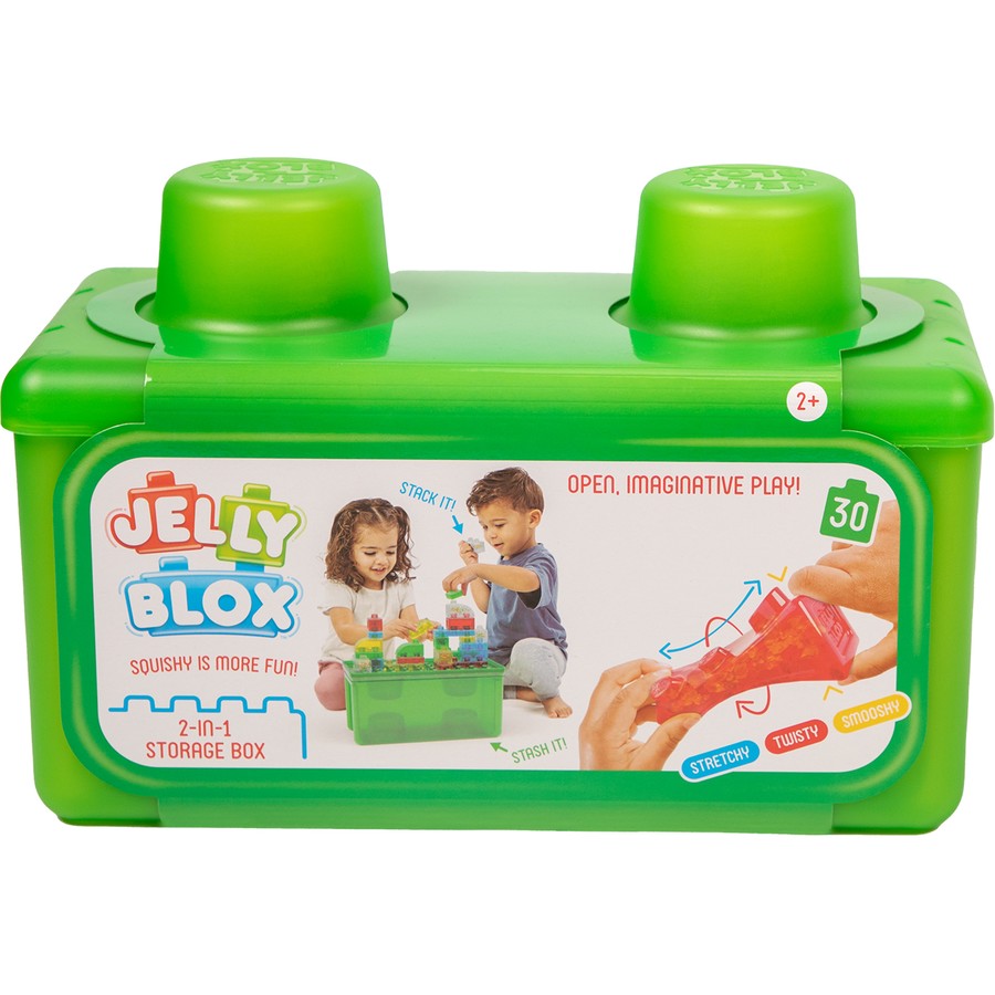 Sensory Jelly Blox Stash n Stack - 2 in 1 Storage Case