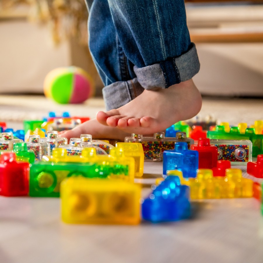 Sensory Jelly Blox Stash n Stack - 2 in 1 Storage Case