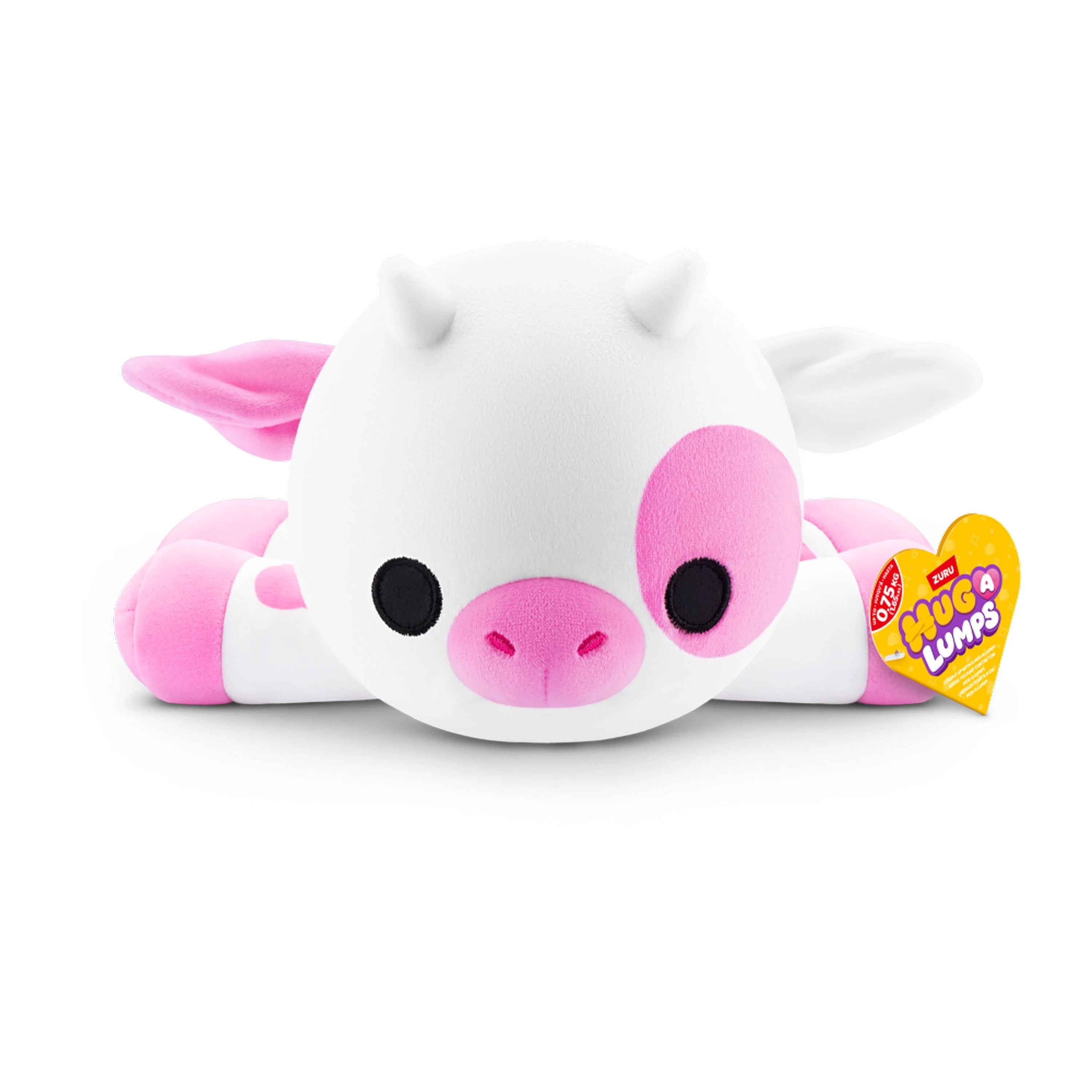 Clover the Strawberry Cow Weighted HugaLump Animal Plush 1.5kg Medium