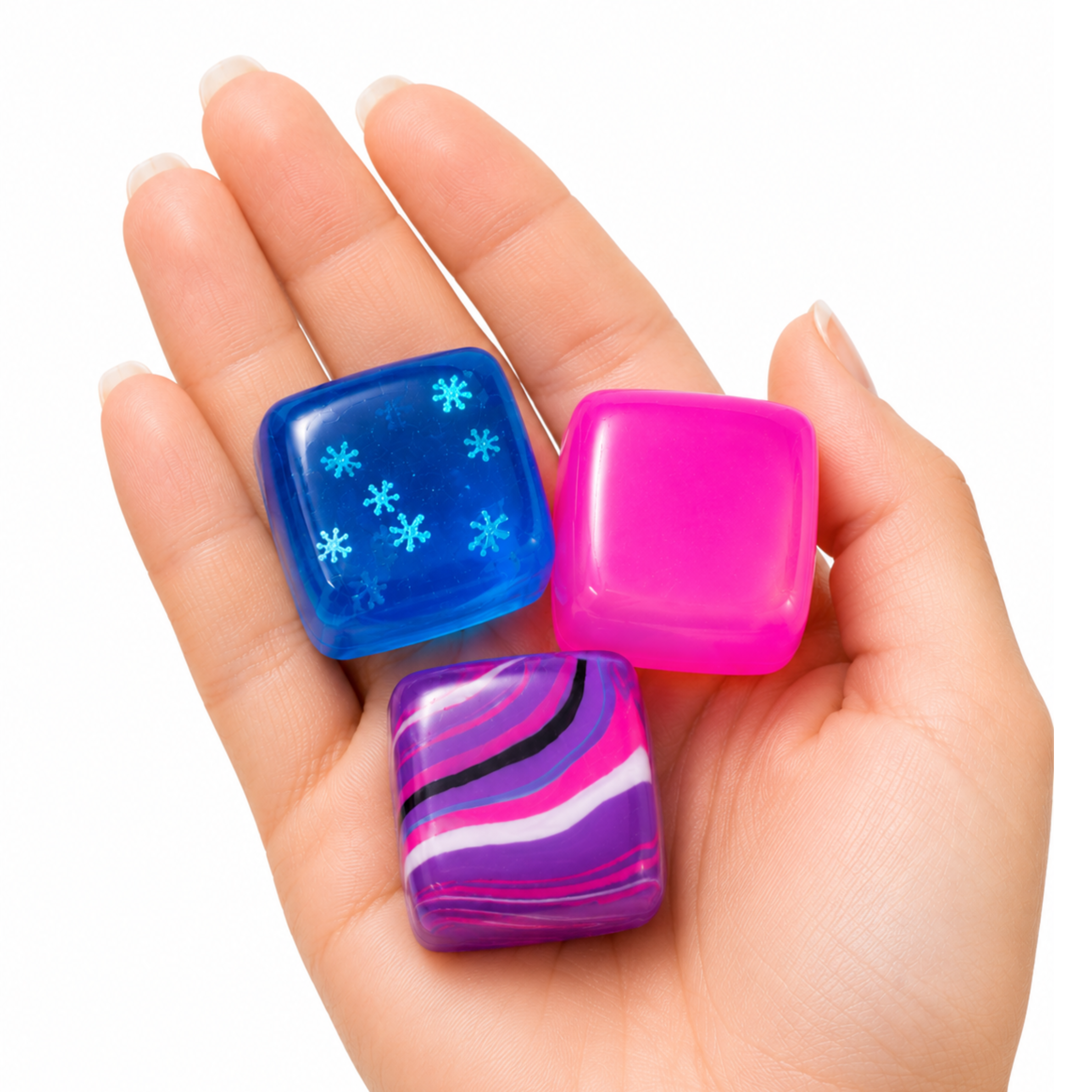 3 Pack - Mini Jelly Cube Squishy Pack 3.5cm