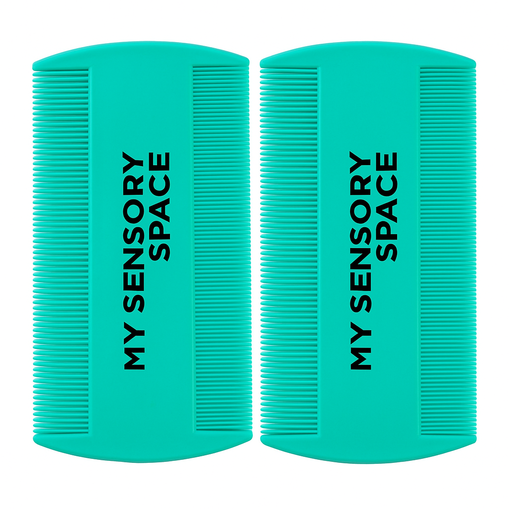 2 Pack - Plastic Fine Tooth Lice Comb