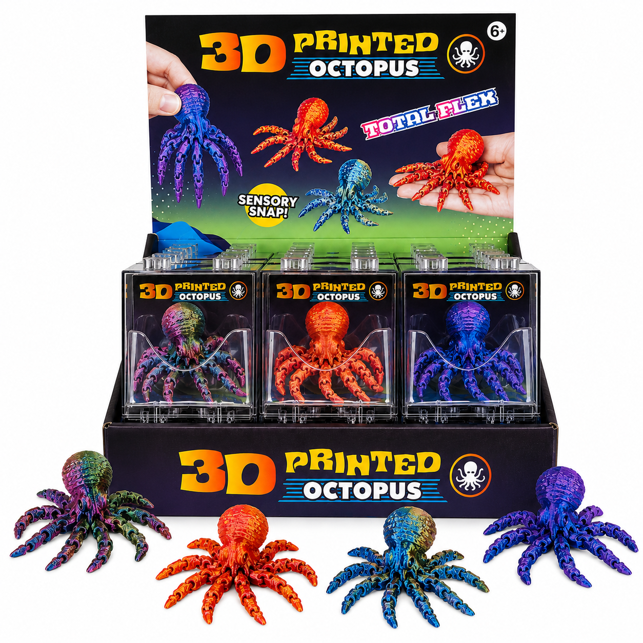 3D Sensory Fidget Octopus