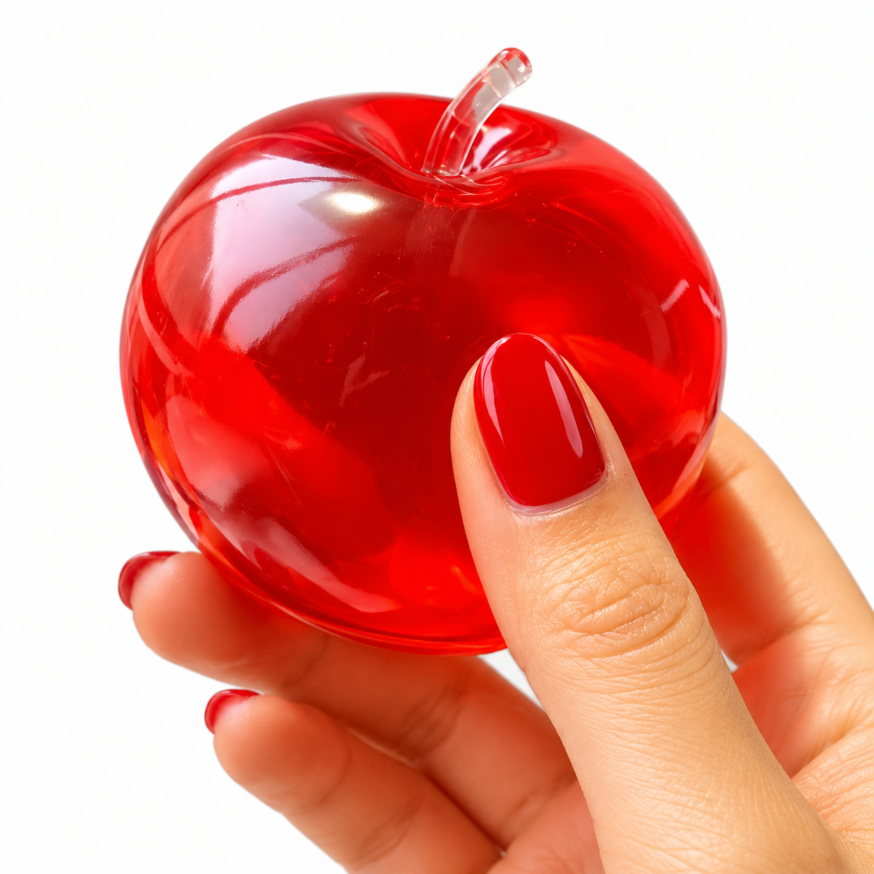Coconut Oil Apple Squishy - 2 Pack Red and Green