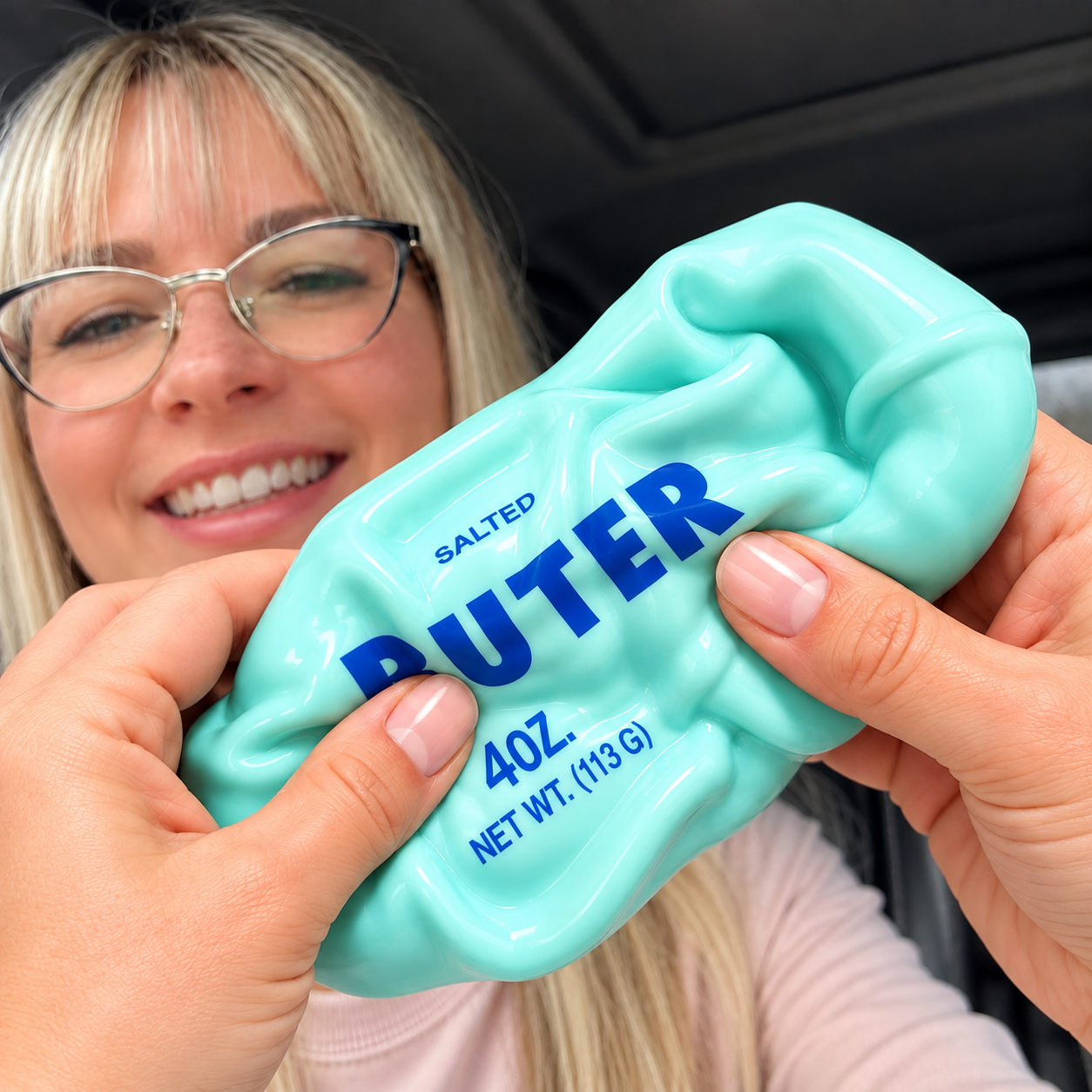 Crunchy Blue Butter Squishy: Ships After 28 Sept