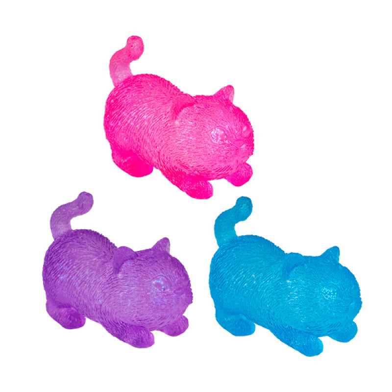 Jelly Glitter Glow Cat Squishy