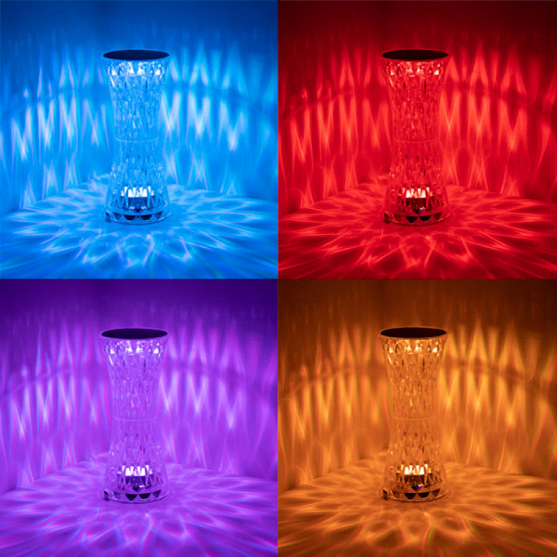 Rose Crystal Diamond Lamp