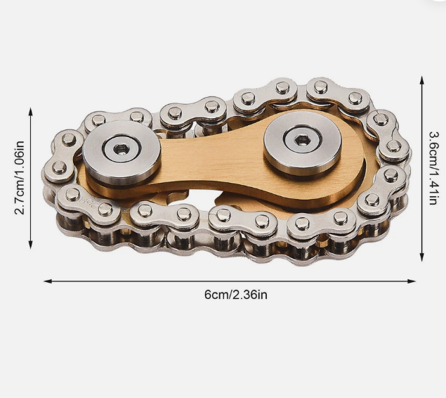 Metal Bike Chain Fidget Spinner