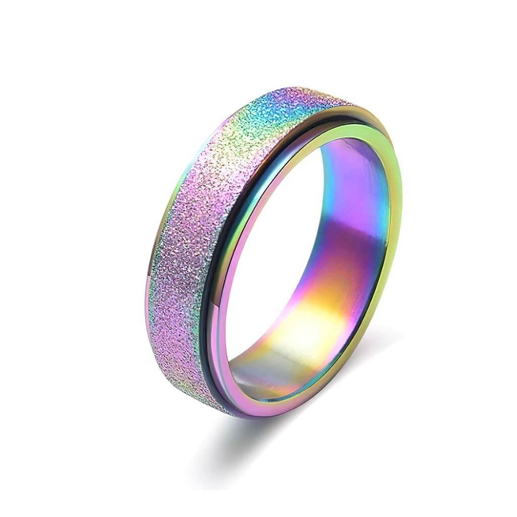 Shimmer Spinner Fidget Ring