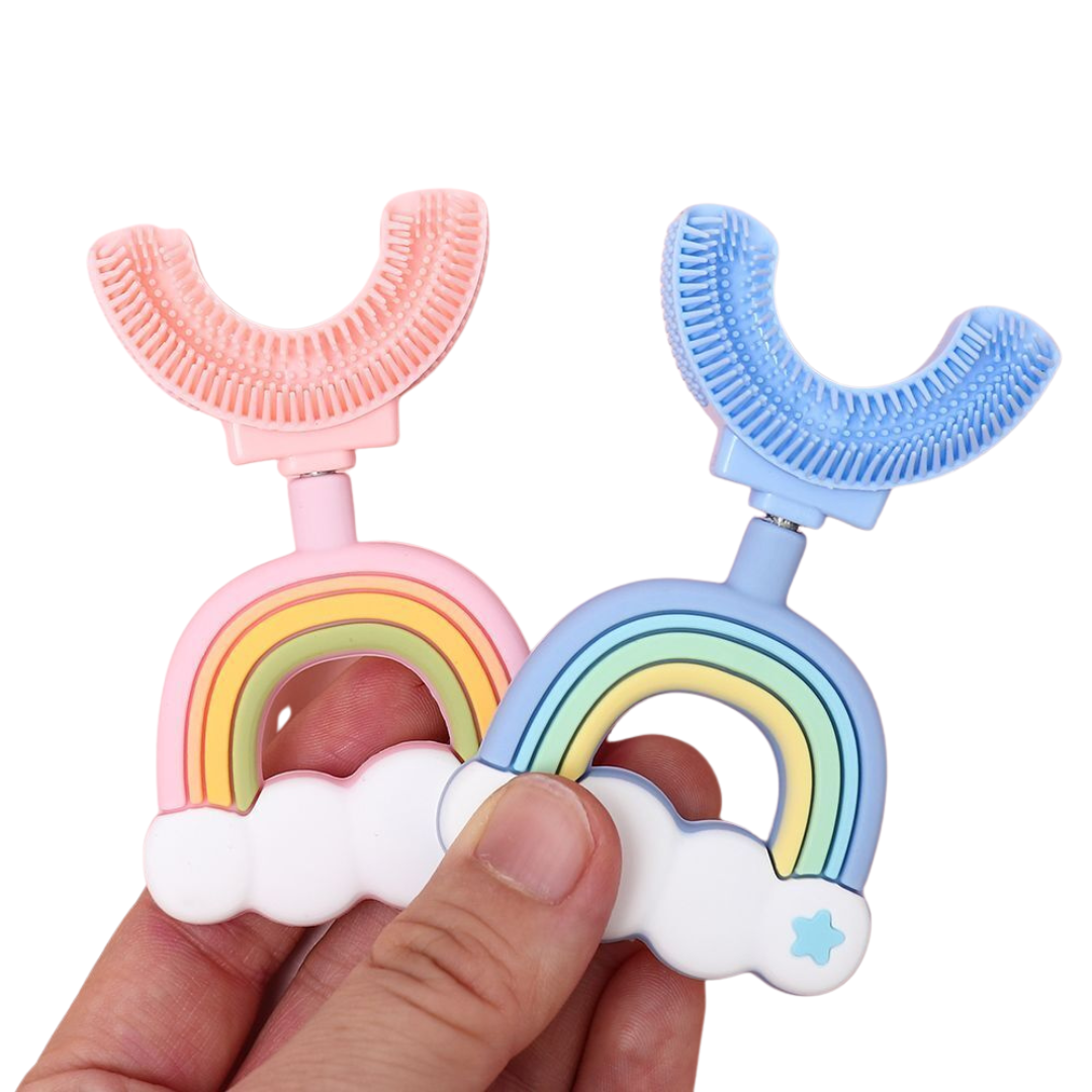 Rainbow U-Shaped Sensory Toothbrush with Replacement Head