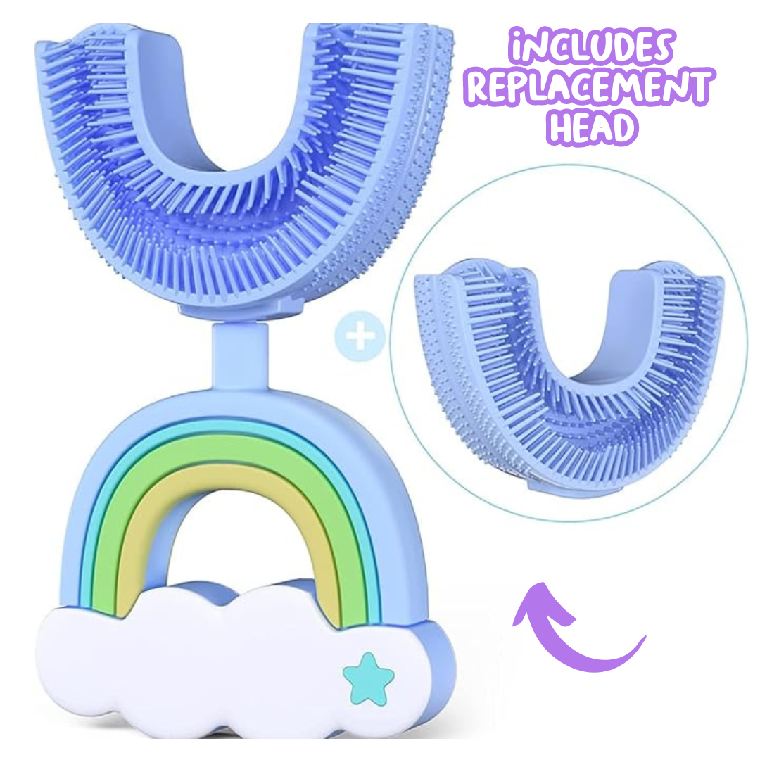 Rainbow U-Shaped Sensory Toothbrush with Replacement Head
