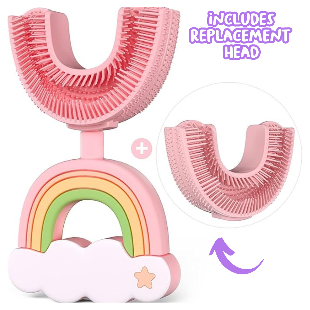 Rainbow U-Shaped Sensory Toothbrush with Replacement Head