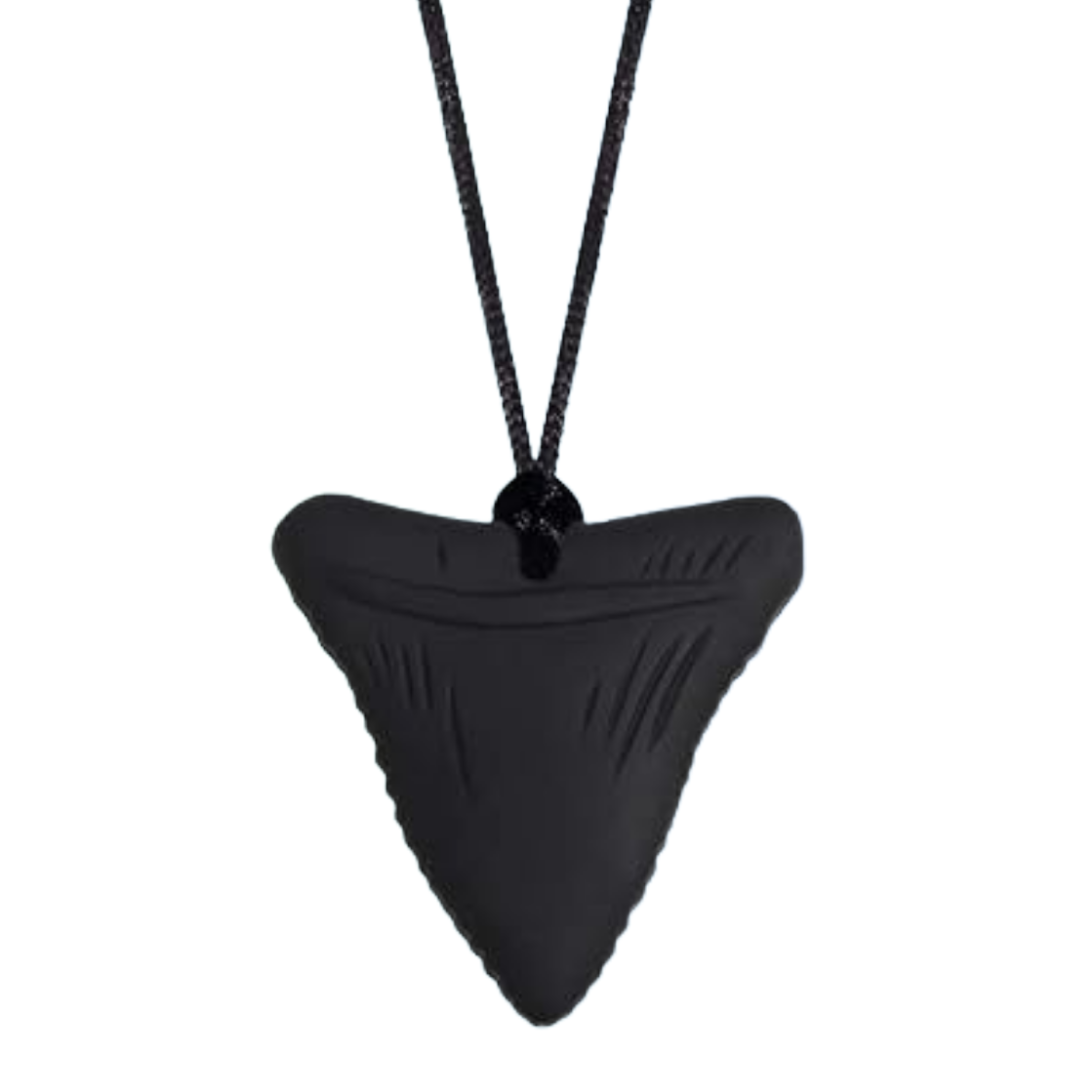 Shark Tooth Sensory Chew Necklace - Free Hygiene Case
