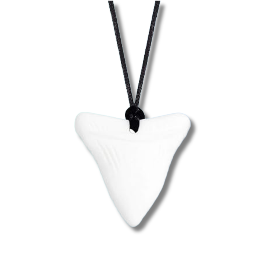 Shark Tooth Sensory Chew Necklace - Free Hygiene Case
