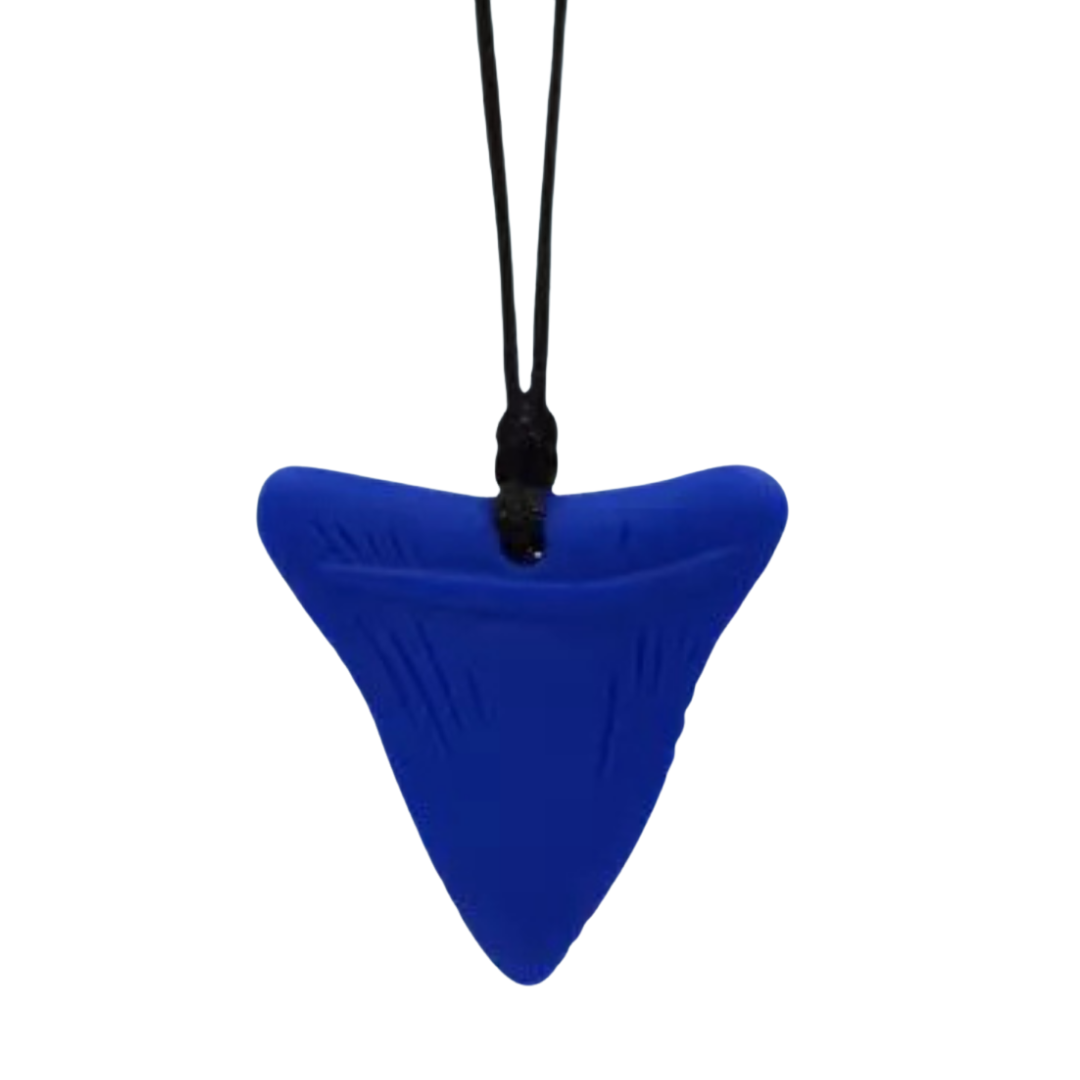 Shark Tooth Sensory Chew Necklace - Free Hygiene Case