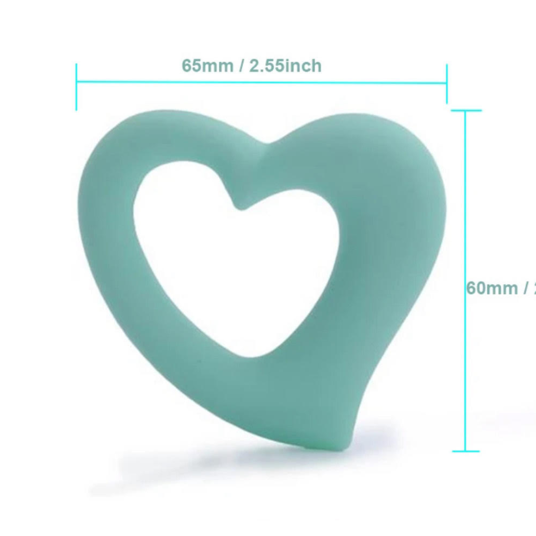 Heart Outline Sensory Chew Necklace - Free Hygiene Case