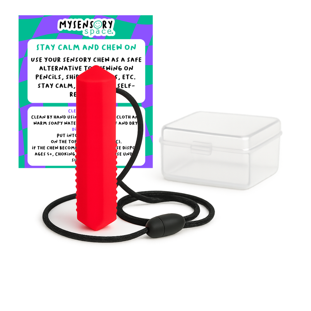 Pillar Sensory Chew Necklace - Free Hygiene Case