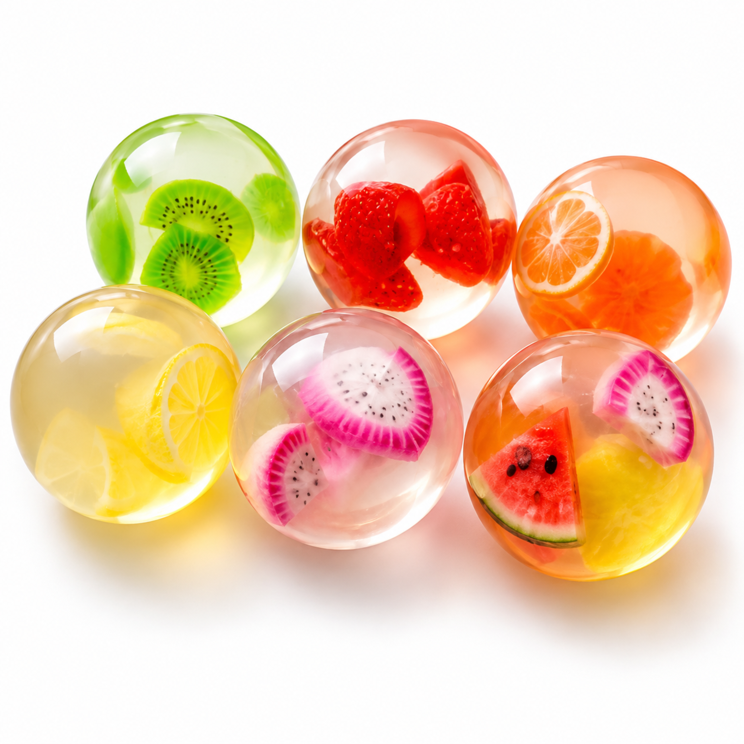 Coconut Oil Fruit Squishy -  3 Pack: Ships After 26 Sept
