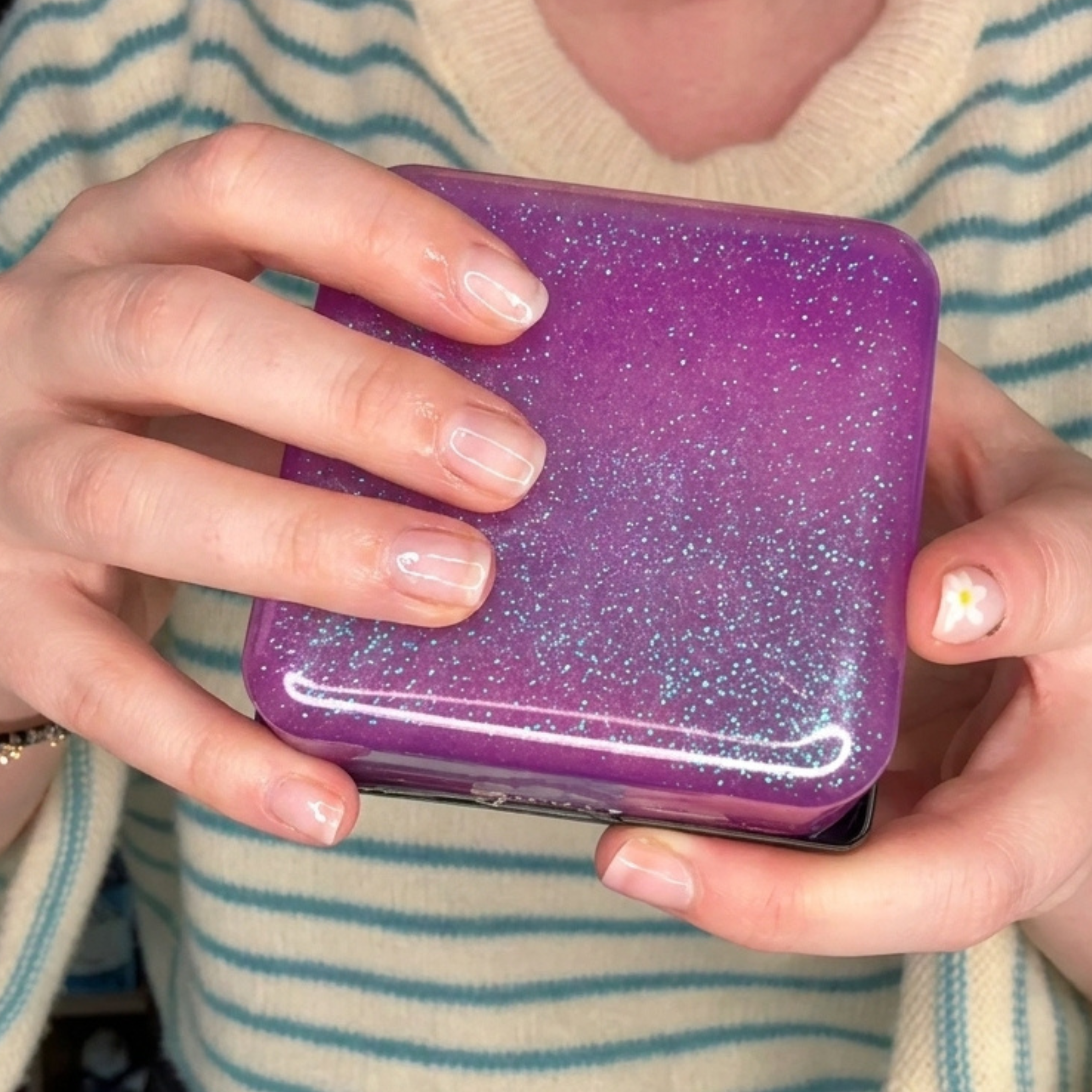 Giant Sensory Jelly Cube Squishy Glitter - 7.5cm