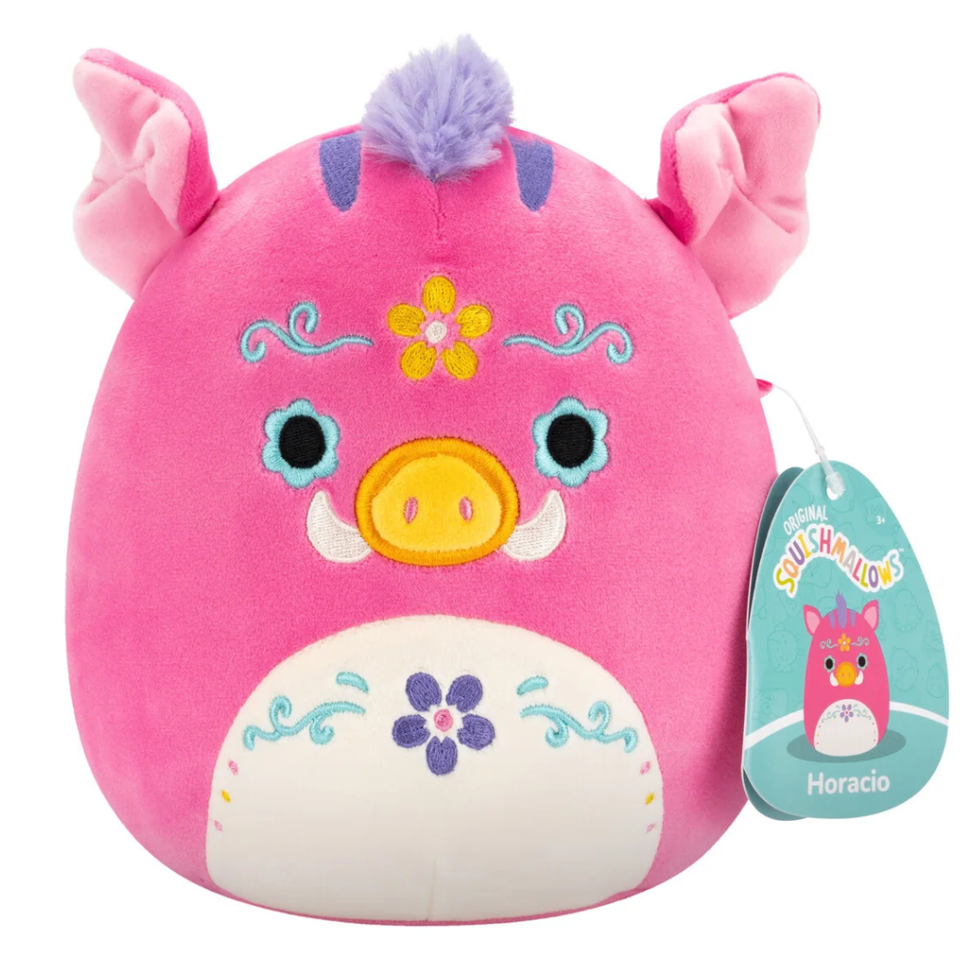 Squishmallows 20cm - Day of the Dead Halloween Horacio the Pink Warthog