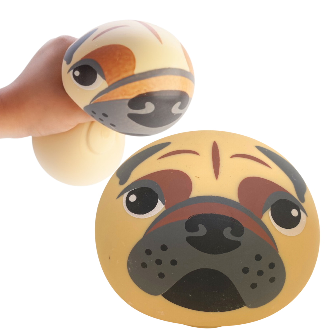 Large Pug Smooshos Ball Sensory Squishy Toy