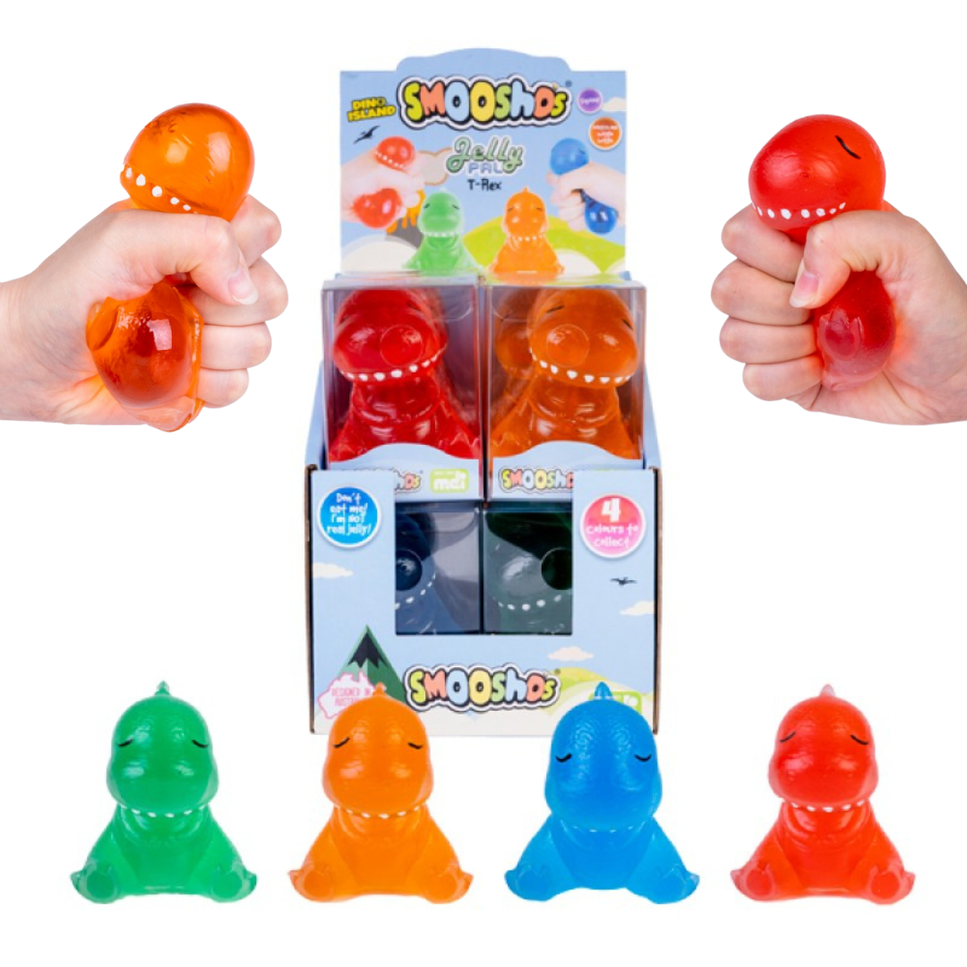 Jelly Pal Squishy T-Rex Dinosaur Sensory Fidget Toy