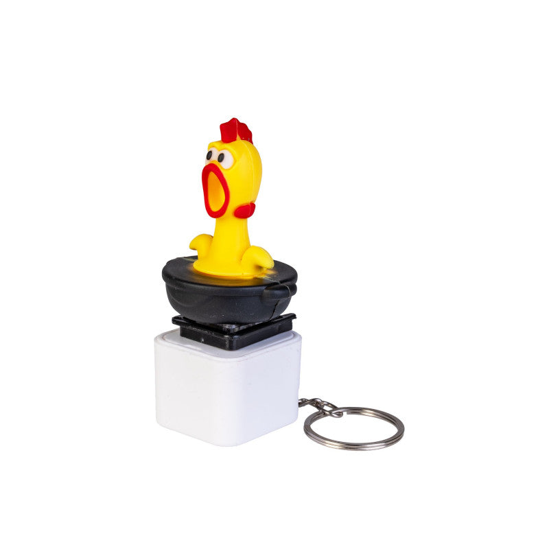Chicken Sound Fidget Keychain