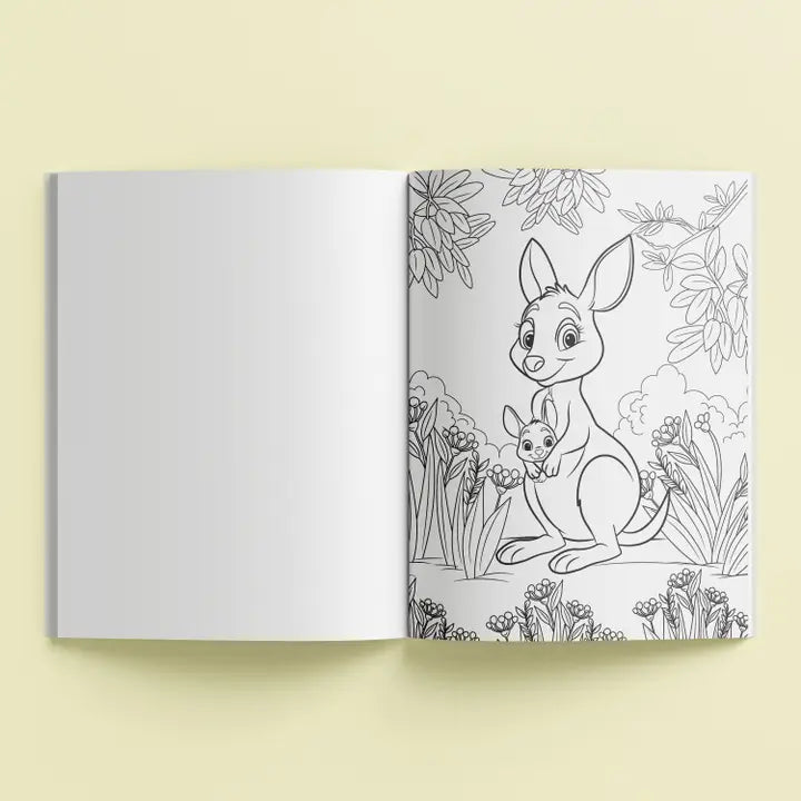 Sticker Colouring Book Australian Animals