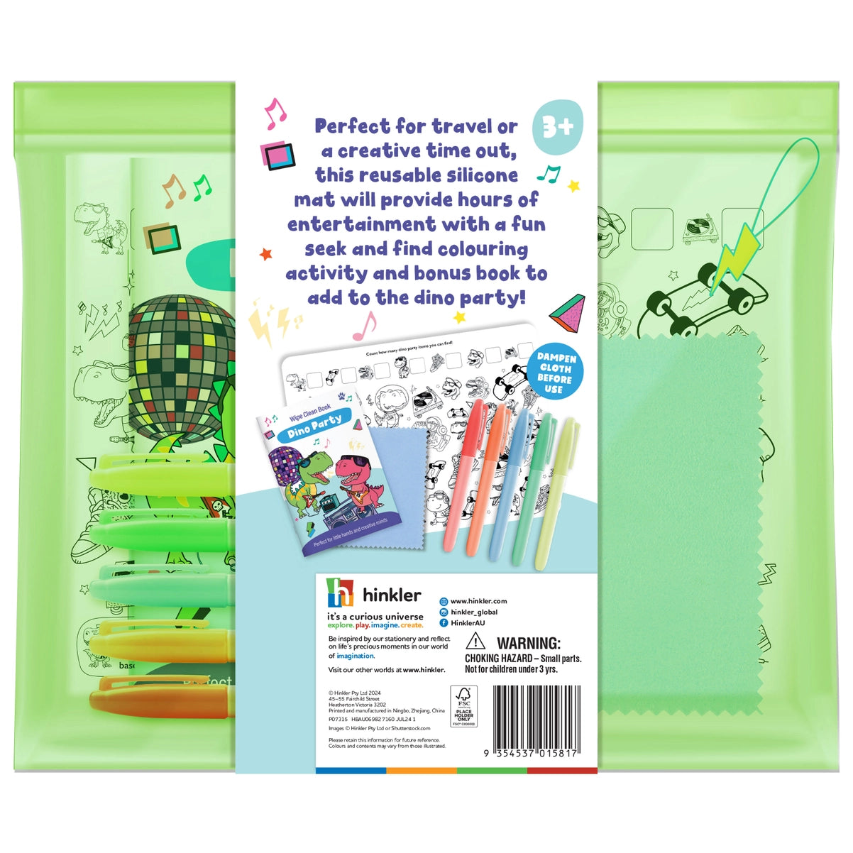 Dino Party Silicone Games Mat