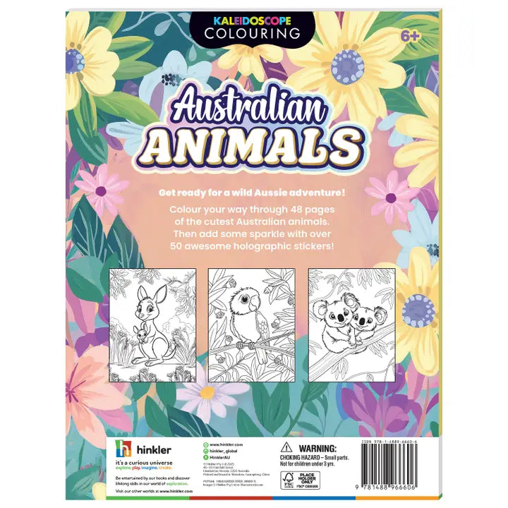Sticker Colouring Book Australian Animals
