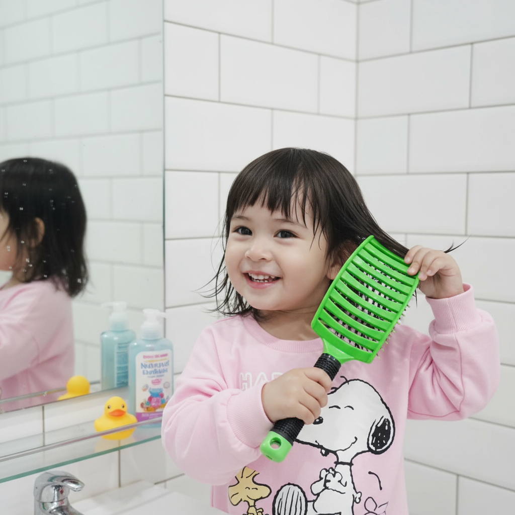 Sensory Hairbrush Green