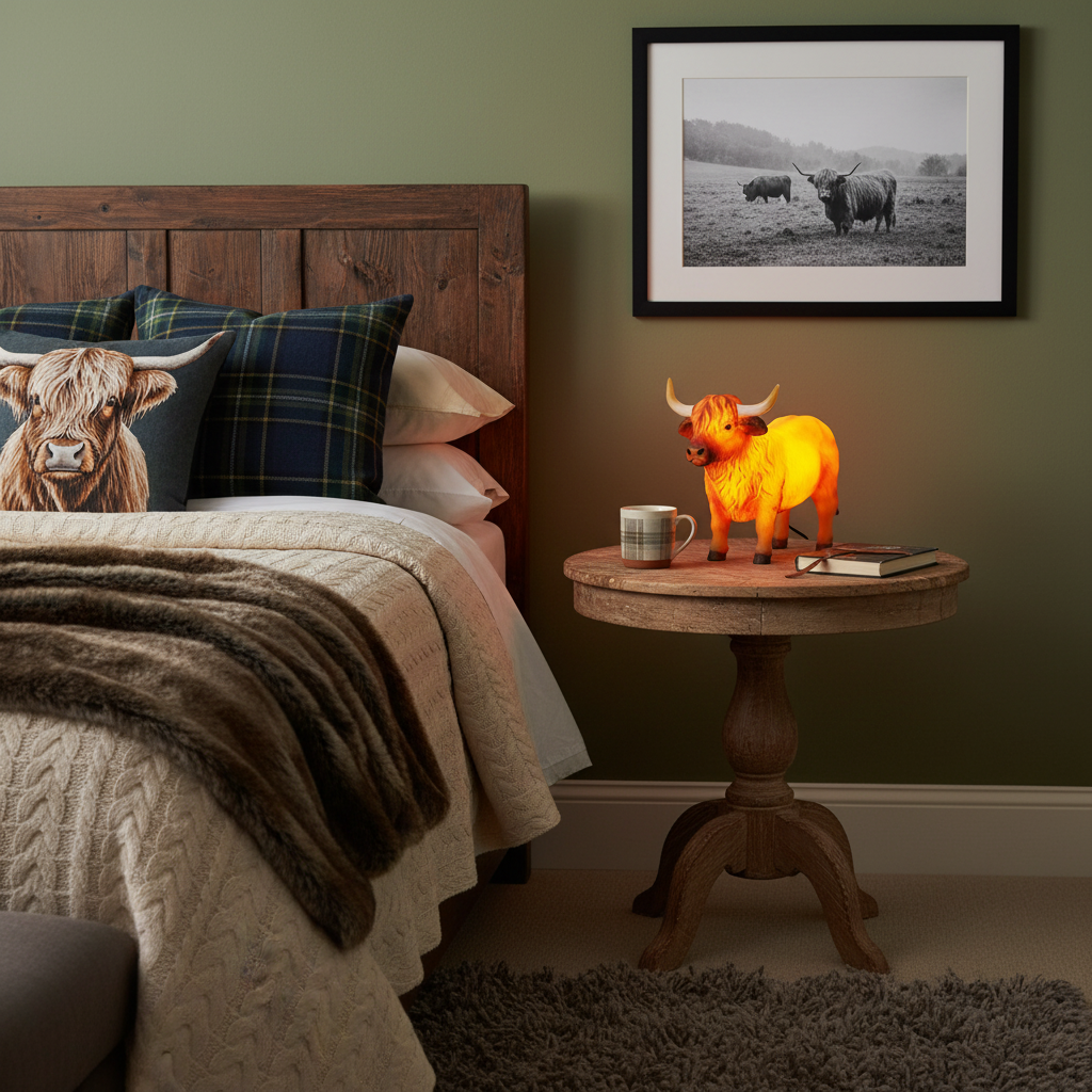 Highland Cow Table Lamp